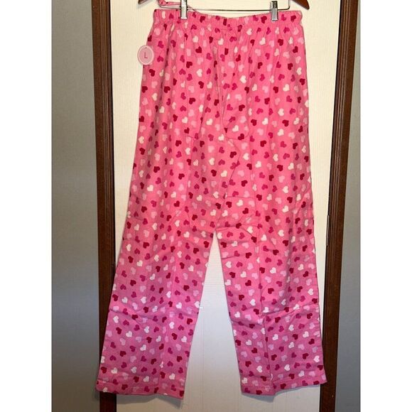 NWT So Heavenly Pink Cotton Valentines Pajamas With Hearts Size Large - Picture 6 of 10